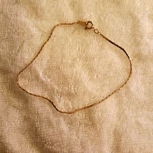 14k gold anklet